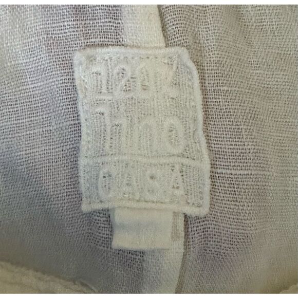 Wide Leg Linen Drawstring Pant - Picture 5 of 8